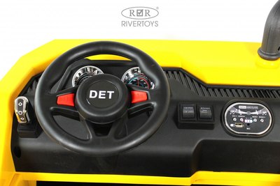 Детский автомобиль RiverToys K111AM (желтый)