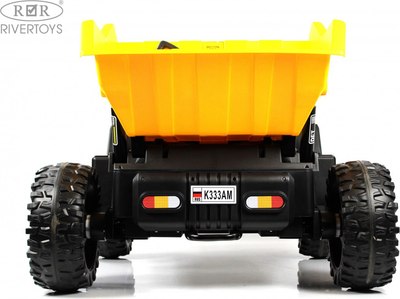 Детский автомобиль RiverToys K333AM (желтый)