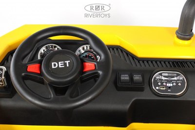 Детский автомобиль RiverToys K333AM (желтый)