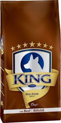 Сухой корм для собак KING Plus с говядиной для средних и крупных пород (15кг)