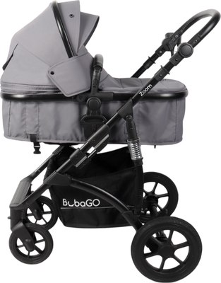 Детская универсальная коляска Bubago Zoom color 2 в 1 / BG 135-B-2 (темно-серый) - 