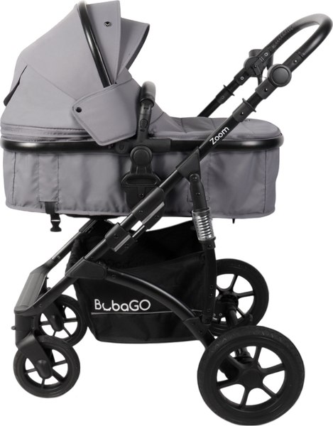 Детская универсальная коляска Bubago Zoom color 2 в 1 / BG 135-B-2 (темно-серый)