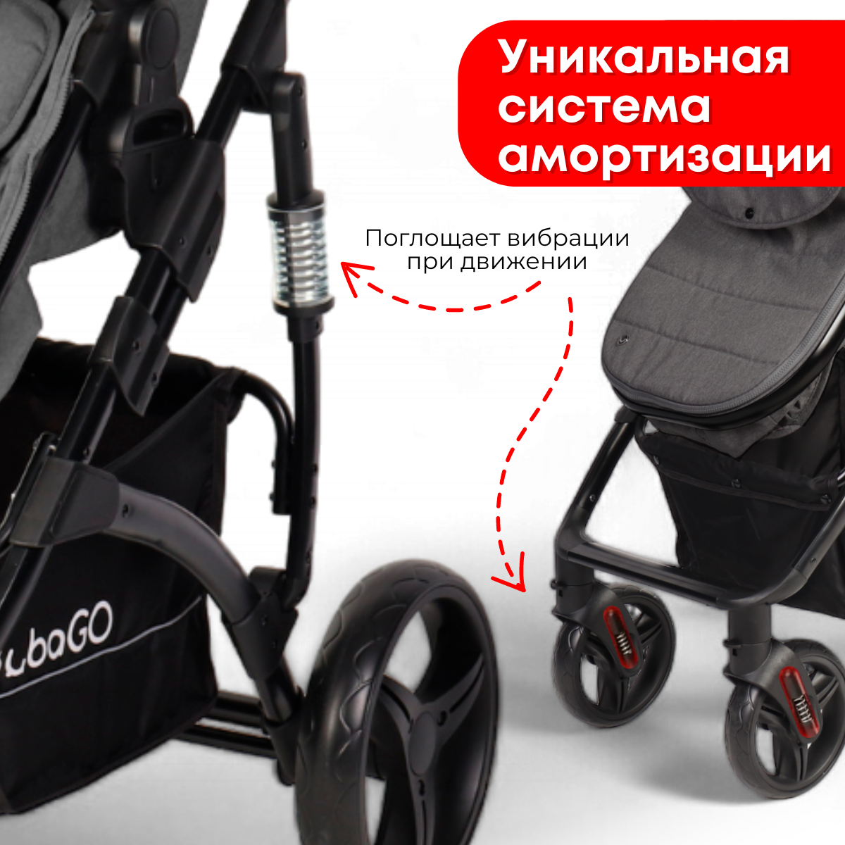 Детская универсальная коляска Bubago Zoom color 2 в 1 / BG 135-B-2