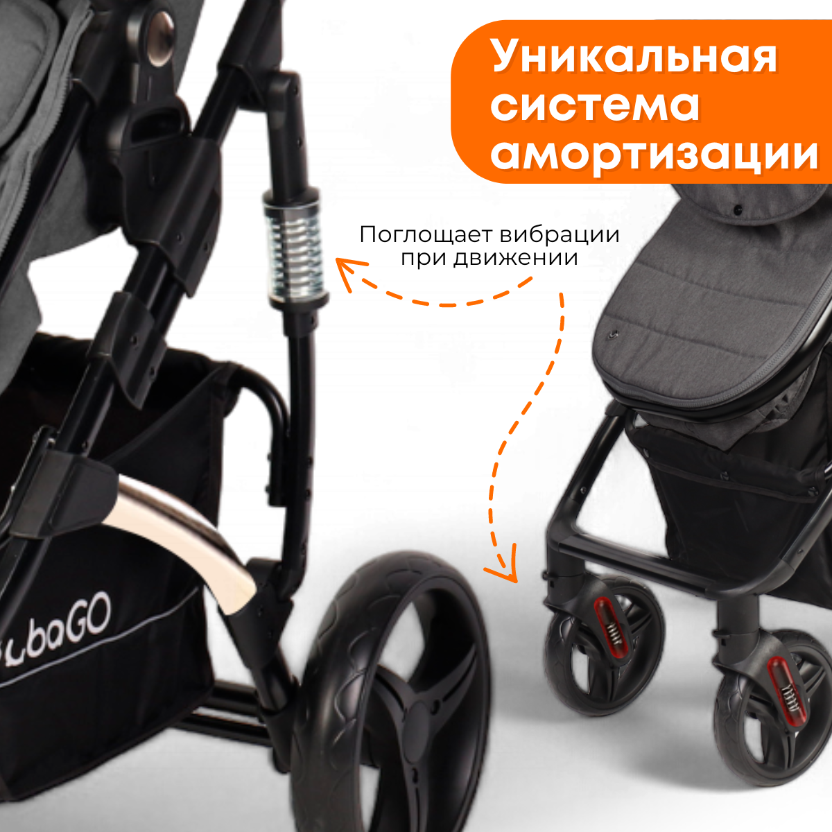 Детская универсальная коляска Bubago Zoom color 2 в 1 / BG 136-G-2