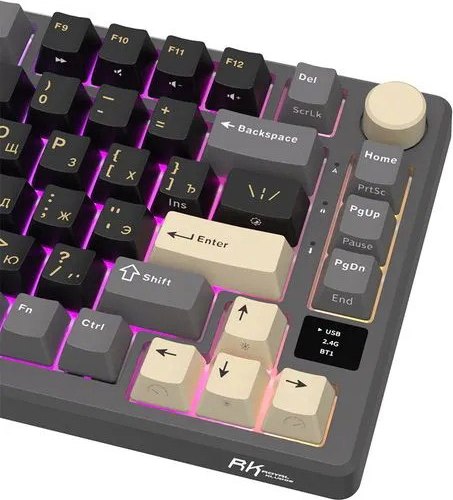 Клавиатура Royal Kludge RK-M75 RGB (Phantom, Silver Switch)