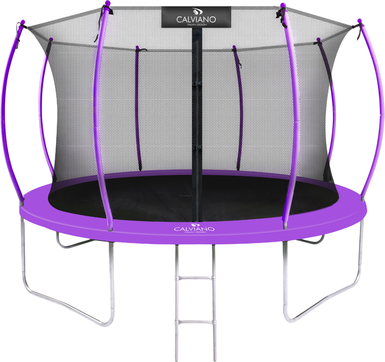 Батут Calviano 374см 12ft Inside master purple