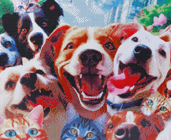 Изображение товара Набор алмазной вышивки Школа талантов Веселые животные / 9929726