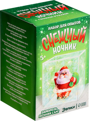 

Набор для творчества, Снежный ночник своими руками. Дед Мороз / 7007825