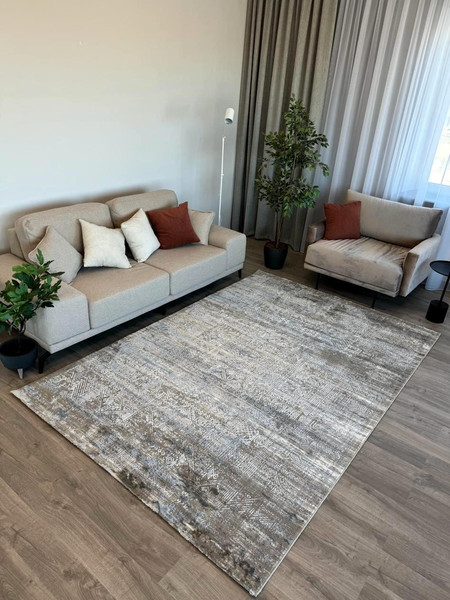 Изображение товара Ковер Radjab Carpet Анталия Прямоугольник RS15A / 9253RK (1x2, Dark Vizon/Vizon)