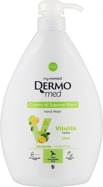 Мыло жидкое Dermomed Vitality с лаймом (1л)
