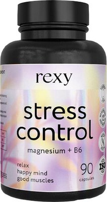 Витаминно-минеральный комплекс Rexy Stress control магний+витамин В6 (90 капсул)