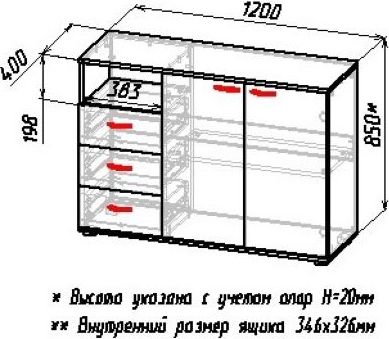 Тумба Мебель-Класс Дрезден (дуб сонома/антрацит)