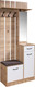 Секция в прихожую Мебель-Класс Дейтон (белый/дуб сонома) - 