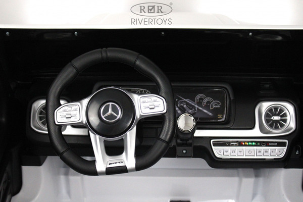 Изображение товара Детский автомобиль RiverToys Mercedes-AMG G63 4WD / S307 (белый)