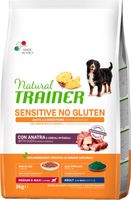 Сухой корм для собак Trainer Natural Sensitive No Gluten Medium&Maxi Adult с уткой (3кг) - 