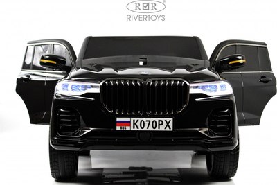 Детский автомобиль RiverToys K070PX (черный глянец)