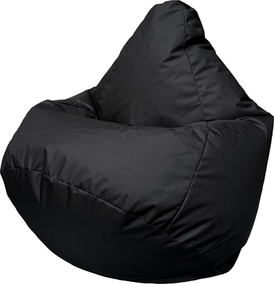 Бескаркасное кресло Flagman Груша Макси XXL Street Г2.12-001 (черный) - 
