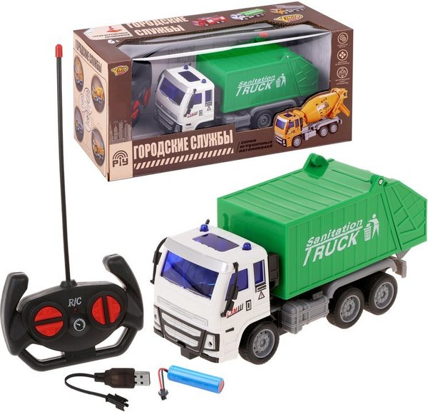 Радиоуправляемая игрушка Наша игрушка Мусоровоз / M1576-6