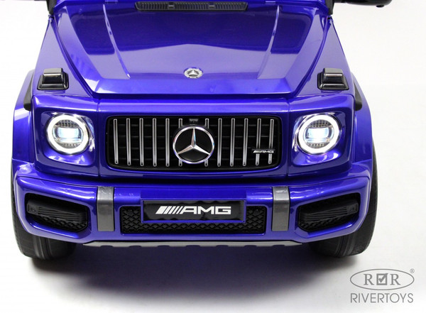 Изображение товара Детский автомобиль RiverToys Mercedes-Benz G63 / K999KK (синий глянец)