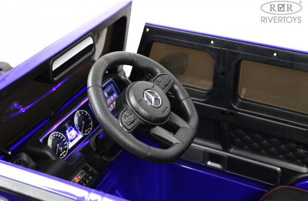 Изображение товара Детский автомобиль RiverToys Mercedes-Benz G63 / K999KK (синий глянец)