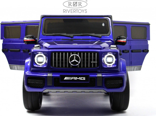 Изображение товара Детский автомобиль RiverToys Mercedes-Benz G63 / K999KK (синий глянец)