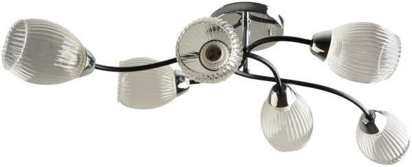 Потолочный светильник Mirastyle BL-7625/6 CR+BK