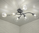 Потолочный светильник Mirastyle BL-7625/6 CR+BK -