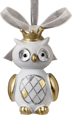

Елочная игрушка, Decor. Королевская сова золотая / 62319