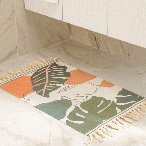 Коврик Sima-Land Home Cotton 60x90 / 9679497 (молочный)