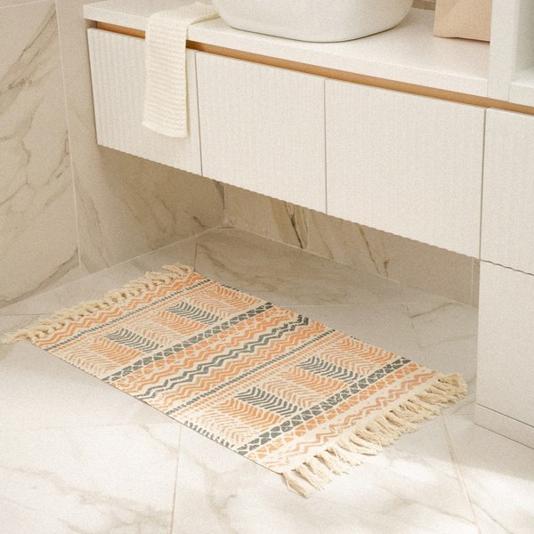 Коврик Sima-Land Home Cotton 60x90 / 9679498 (желтый)