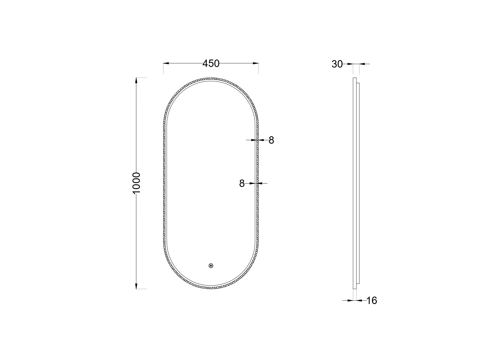 Зеркало Roxen Grown 510200-100B