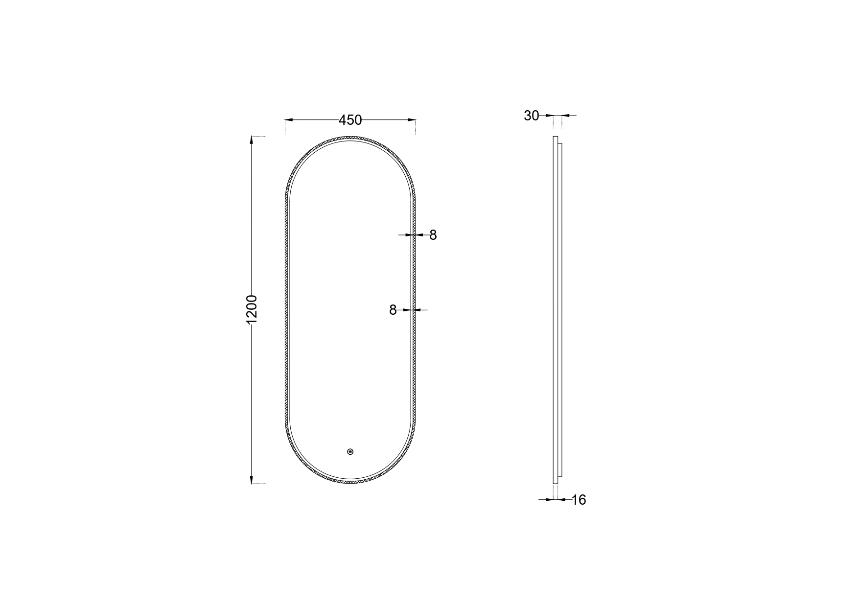 Зеркало Roxen Grown 510200-120B