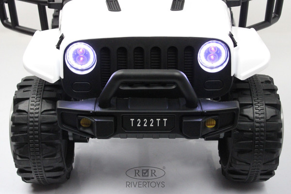 Изображение товара Детский автомобиль RiverToys T222TT 4WD (белый)