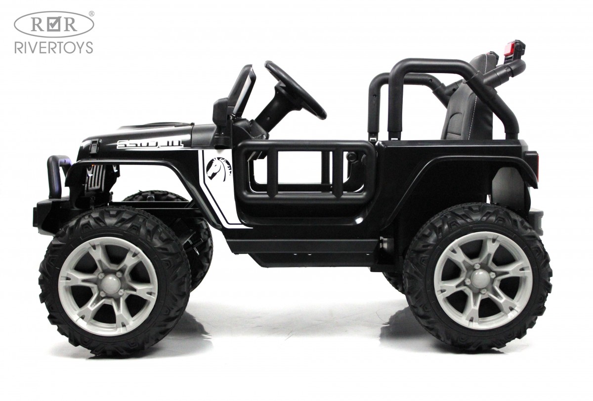 Детский автомобиль RiverToys T222TT 4WD (черный) — фото 6
