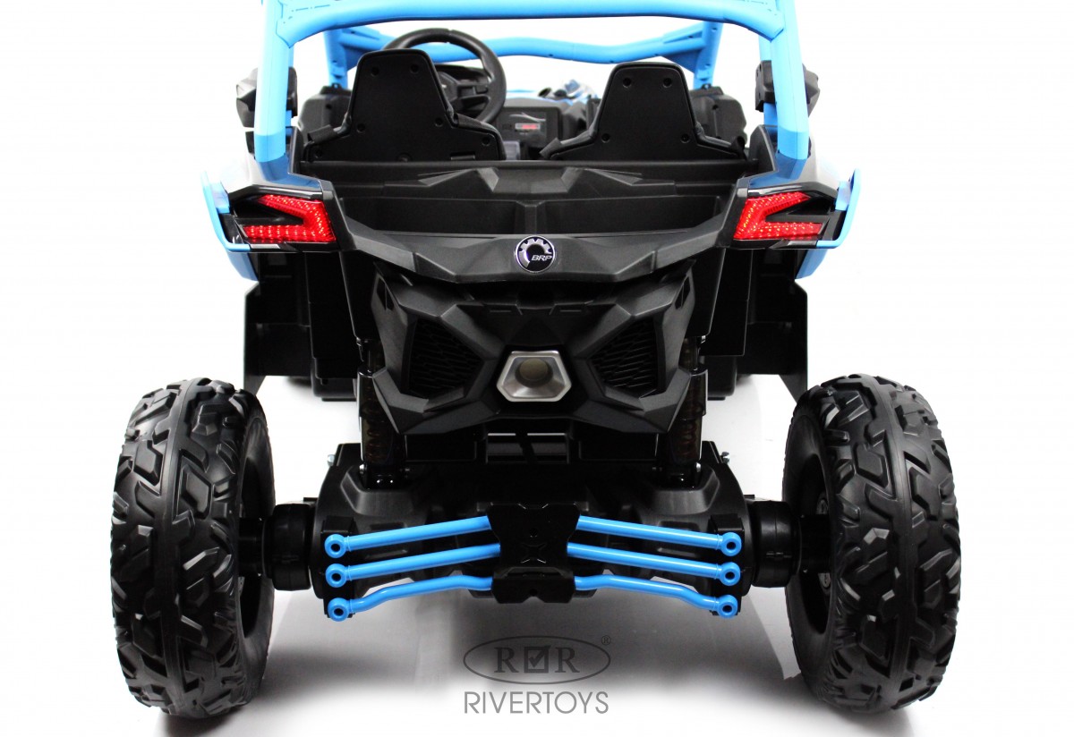 Детский автомобиль RiverToys BRP Can-Am Maverick Y111YY (синий) — фото 6