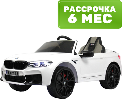 Детский автомобиль RiverToys BMW M5 Competition A555MP (белый) - 