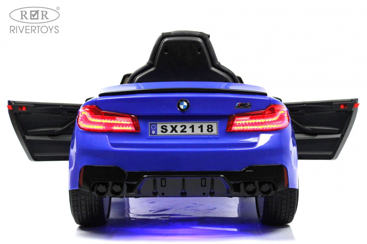 Детский автомобиль RiverToys BMW M5 Competition A555MP (синий) — фото 5