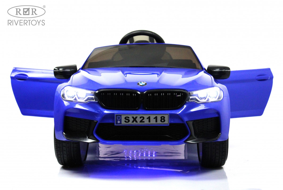 Детский автомобиль RiverToys BMW M5 Competition A555MP (синий) — фото 3