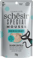 Влажный корм для кошек Schesir Special для кожи и шерсти лосось (70г) - 