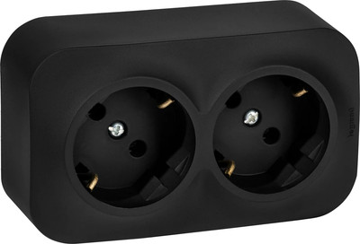 Розетка Legrand Quteo 782470 (черный матовый) - 
