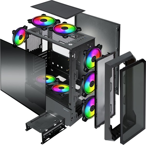 Корпус для компьютера Ginzzu CL120 (черный)