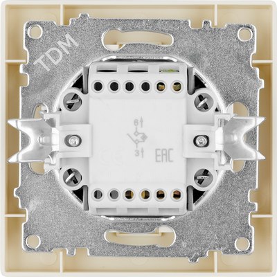 Выключатель TDM Сенеж SQ1816-0113 (слоновая кость)