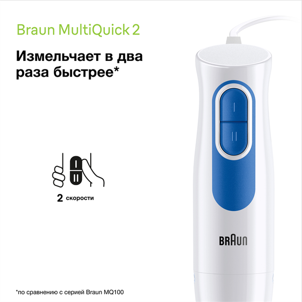 Изображение товара Блендер погружной Braun MQ20.001MWH / 0X22111490