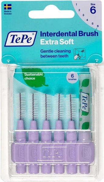 Ершики межзубные TePe Extra Soft №6 (6шт)