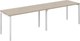 Комплект письменных столов Norden s-b-s 280x60x75 / SG.224.OD.44.WH (белый/дуб темный) - 