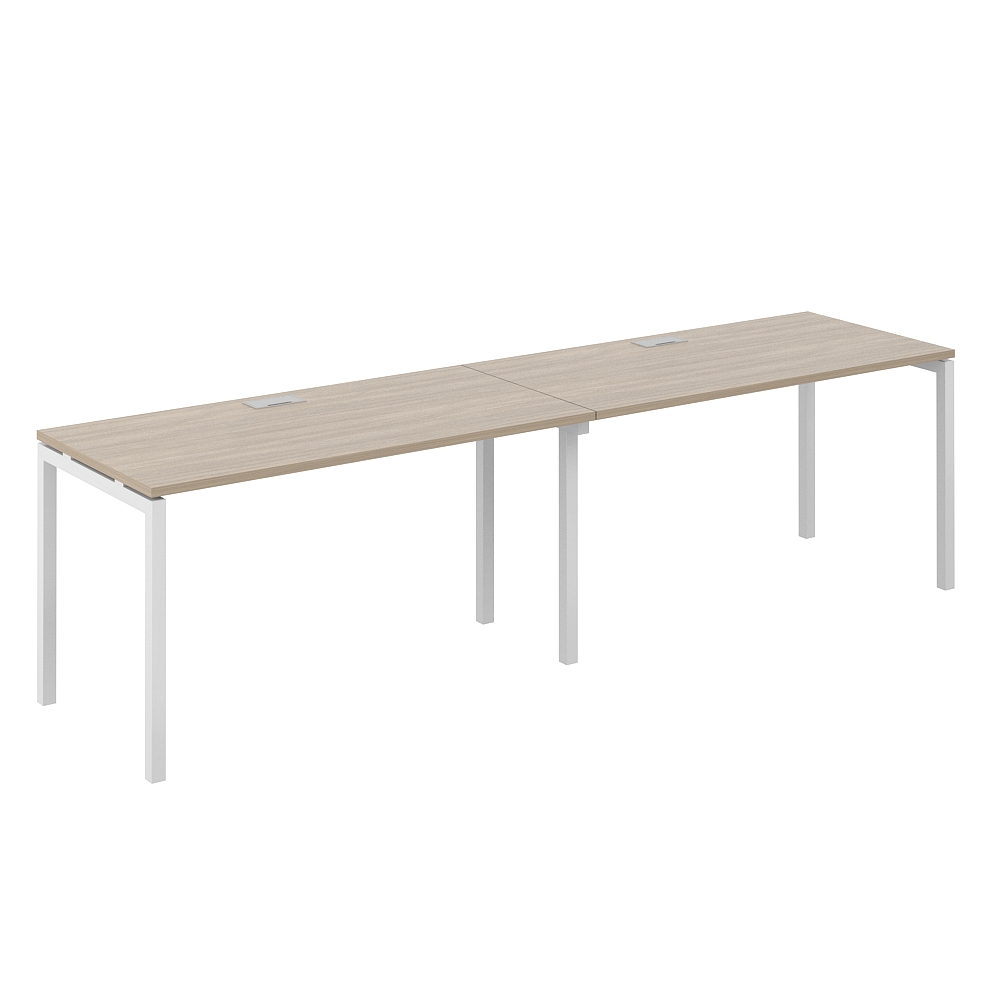 Комплект письменных столов Norden s-b-s 280x60x75 / SG.224.OD.44.WH (белый/дуб темный)