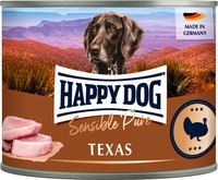 Влажный корм для собак Happy Dog Sensible Texas Индейка (200г) - 