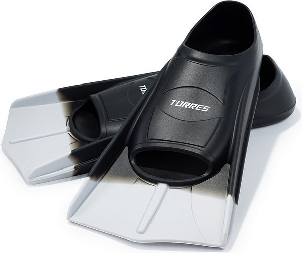 Ласты Torres F01 / SWF012401BK (XXS, черный/серый)