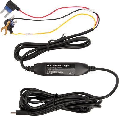 Кабель питания для видеорегистратора ACV CVR-DPC2 12/24V Type-C - 
