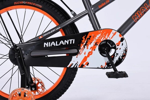 Детский велосипед Nialanti Spike 20 2025 (серый/оранжевый, разобранный в коробке)